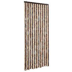 vidaXL Moustiquaire Beige et marron clair 100x220 cm Chenille