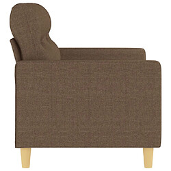 Avis vidaXL Canapé à 2 places Marron 120 cm Tissu