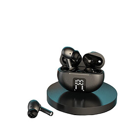 General Écouteurs sans fil, Enc Active Noise Cancellation, Charge rapide, Ipx Étanche Premium Sound Deep Bass Ear Buds Écouteurs résistants à la sueur pour le travail sportif(noir) 