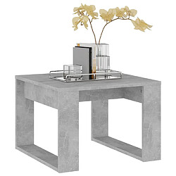 Acheter Maison Chic Table d'appoint | Table Basse Gris béton 50x50x35 cm Aggloméré -GKD49082