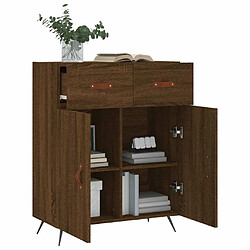 Acheter Maison Chic Buffet,Meuble de Rangement,commode pour salon,Cuisine chêne marron 69,5x34x90 cm bois d'ingénierie -MN65186