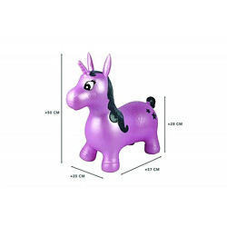 Licorne sauteuse gonflable Lexibook Violet