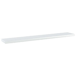 vidaXL Panneaux de bibliothèque 4 pcs blanc brillant bois d’ingénierie