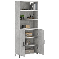 Avis Maison Chic Buffet,Meuble de Rangement,commode pour salon,Cuisine Gris béton 69,5x34x180 cm Bois d'ingénierie -MN37590