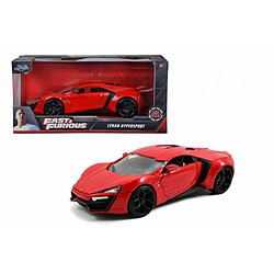 Jada Toys Fast & Furious Lykan Hypersport 253203003 Voiture Jouet de Die-cast, Portes ouvrantes, Coffre et Capot, échelle 1/24, Rouge