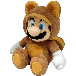 TOGETHER Peluche Tanooki de Super Mario 22 cm Douce au Toucher Marron