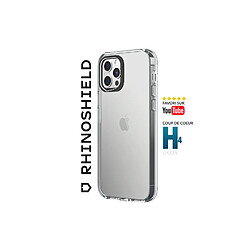 RHINOSHIELD Clear compatible avec [iPhone 15] Résiste au jaunissement, haute transparence, coque de protection personnalisable Clear - Noir