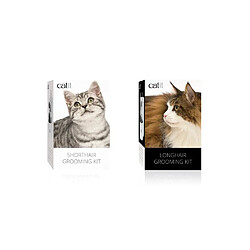 Cat-it CAT IT Trousse de toilettage a poil court - Blanc - Pour chat