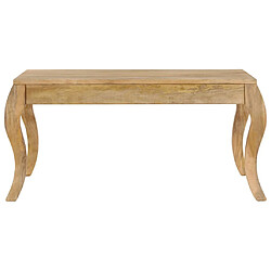 vidaXL Table basse 80x80x40 cm Bois de manguier massif