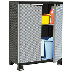 vidaXL Armoire en plastique 68x39x92 cm Design de rotin 