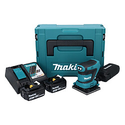 Makita DBO481RF1J Ponceuse vibrante sans fil 112 x 102mm 18V + 2x Batteries 3,0Ah + Chargeur + Coffret