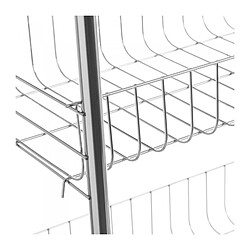 Wadiga Chariot a Légumes en Métal Grillagé 3 Étages - H67cm