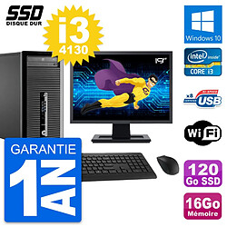 PC Tour HP 400 G1 Ecran 19" Intel i3-4130 RAM 16Go SSD 120Go Windows 10 Wifi · Occasion 