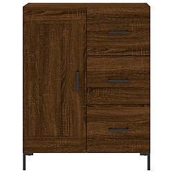 Acheter vidaXL Buffet chêne marron 69,5x34x90 cm bois d'ingénierie