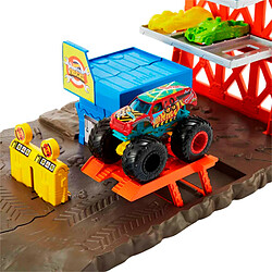 Hot Wheels Monster Trucks Station Explosive pour enfant +4 ans Multicolore pas cher