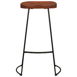 Avis vidaXL Tabourets de bar Gavin lot de 2 50x40x78cm bois massif manguier