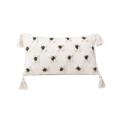 Venture Home Housse de coussin avec pompoms Millie 30x50 cm.