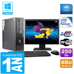 PC Fujitsu Esprimo E500 E85+ SFF G640 RAM 4Go Disque 250Go Wifi W7 Ecran 19" · Occasion 