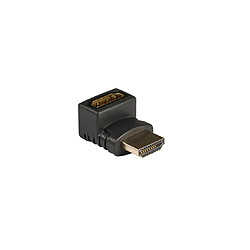 Ansonic Adaptateur coupleur HDMI femelle - HDMI Mâle Coudé 270 Noir 