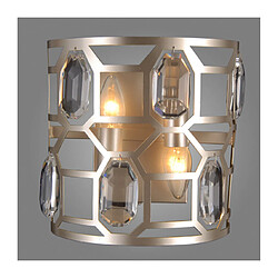 Luminaire Center Applique murale en cristal Momento Champagne argent