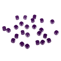 Avis 50 Pièces Dés Blanc Opaque D6 pour D u0026 D RPG MTG Party Games Purple + Beige