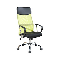 Avis Mobili Rebecca Armchair Chaise Ergonomique Noir Vert Bureau 113/123x57,5x58,5