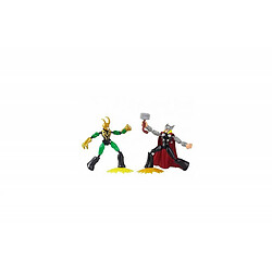 Pack de 2 Figurines Avengers Marvel Bend and Flex Thor Vs Loki