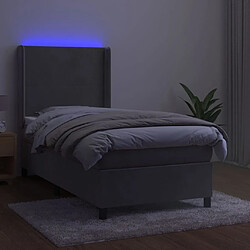 Avis Sommier à lattes,Cadre à lattes de lit pour Adulte matelas et LED Gris clair 100x200 cm -MN43412