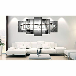 Paris Prix Tableau Imprimé Grey Symmetry 100 x 200 cm