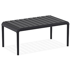 Alterego Table basse 'SIDONY XL' noire en matière plastique SIDONY XL