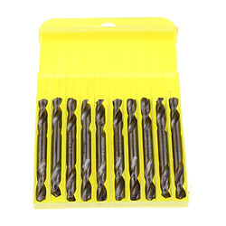 Avis 10 pcs haute vitesse acier hss perceuse torsion métal foret double extrémité 5mm