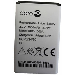 doro Batterie pour téléphone portable 1370, 1372, 2404 1000 mAh 