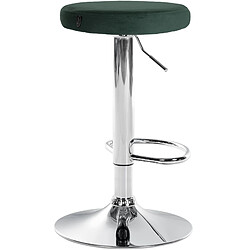 Non Tabouret de bar Ponte velours chrome pas cher