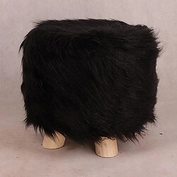 Pouf rond rembourré doux recouvrant le petit tabouret de chaise Imitiate Leopard - 35cm