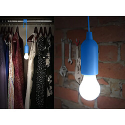 VELAMP RETRO' : Ampoule LED à piles (3AAA non fournies) avec cordon. Bleu