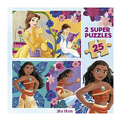 Avis Educa Borras Puzzles 2 X 25 pcs Princesses Disney en bois