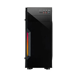 Inter-Tech B-42 RGB Boîtier PC USB 3.0 Acrylique ATX 4 Ventilateurs Midi Tower Noir