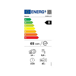 Lave-vaisselle 60cm 14 couverts 42db tout intégrable - SX85EX11CE - SIEMENS