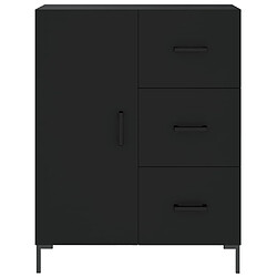 Maison Chic Buffet,Meuble de Rangement,commode pour salon,Cuisine noir 69,5x34x90 cm bois d'ingénierie -MN59007 pas cher