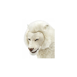 Hansa peluche Geante Lion Blanc 4 pattes 140 cm L