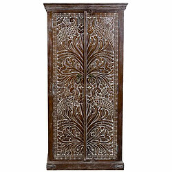 Acheter Armoire Alexandra House Living Brun foncé Bois de manguier 40 x 90 x 180 cm