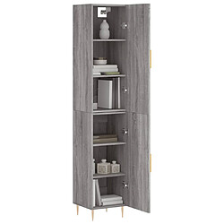 Avis Maison Chic Buffet,Meuble de Rangement,commode pour salon,Cuisine Sonoma gris 34,5x34x180 cm Bois d'ingénierie -MN62281