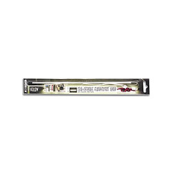 Perel Tube fluorescent à cathode froide + alimentation, 30cm, jaune (blister) 