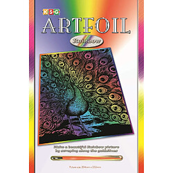 Unbekannt KSG 0543?artfoil Rainbow pour bricoler et colorier Paon