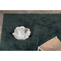 Venture Home Tapis en coton et polyester effet viscose vert Undra 240 x 170 cm.