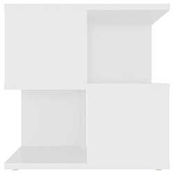 Acheter vidaXL Table d'appoint Blanc 40x40x40 cm Aggloméré