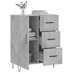 Acheter Maison Chic Buffet,Meuble de Rangement,commode pour salon,Cuisine gris béton 69,5x34x90 cm bois d'ingénierie -MN52780