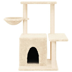 Acheter Arbre à chat avec griffoirs,niche pour chat en sisal Crème 83 cm -MN76949