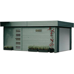 Solid Garage Modern - 19.26 m² - 3.58 x 5.38 x 2.56 m - 40 mm - Porte motorisée