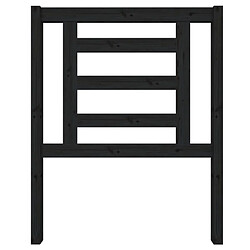 Avis Maison Chic Tête de lit scandinave pour lit adulte,Meuble de chambre Noir 81x4x100 cm Bois massif de pin -MN19757